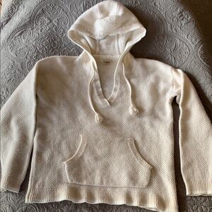 Faherty Cream Hoodie, Women’s M